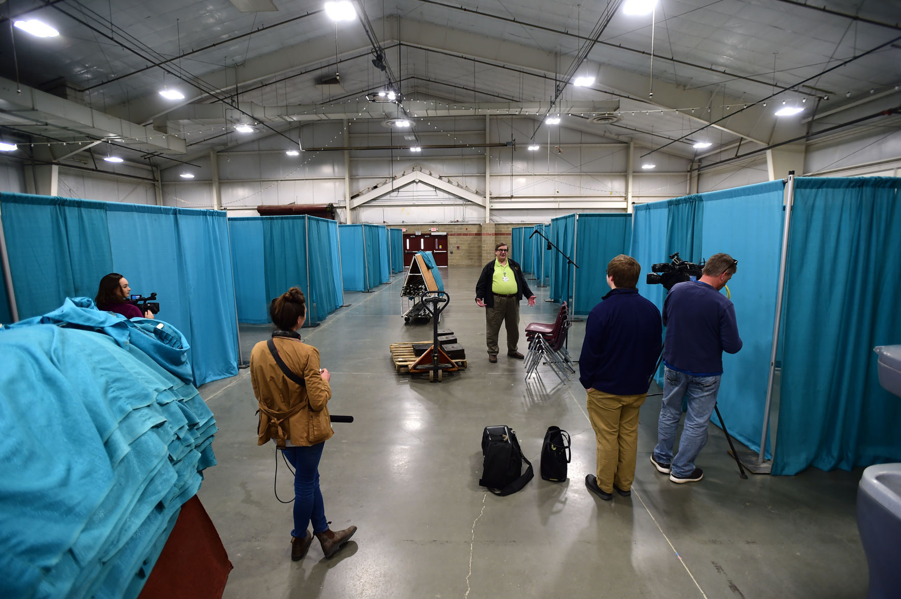 Arena shelter in Billings - April 2020